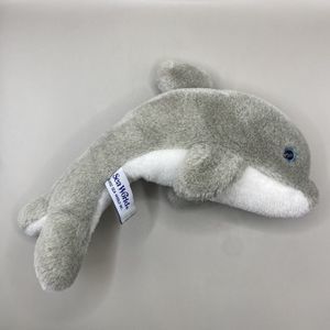 Vintage 1992 Sea World Dolphin 10" Plush Gray & White Blue Eyes Stuffed Animal